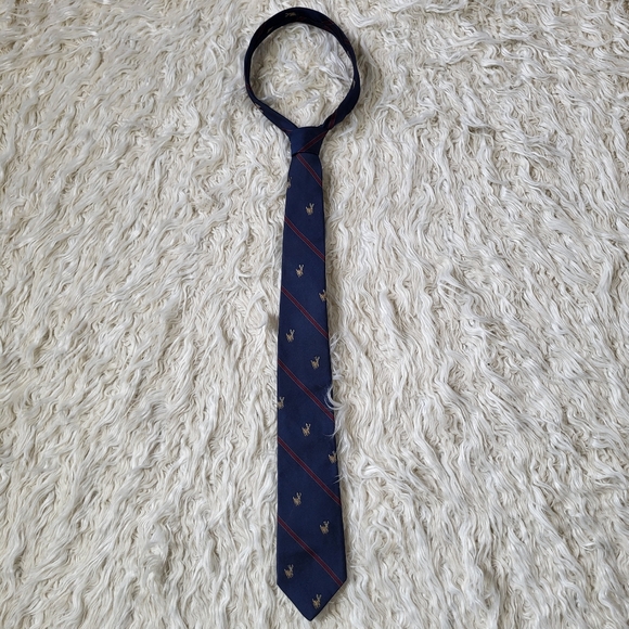 VTG 40s LL Bean Necktie Tie Drake Mallard Duck 100% Silk 3